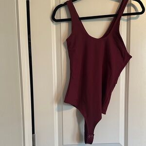 ReoRia Burgundy Bodysuit